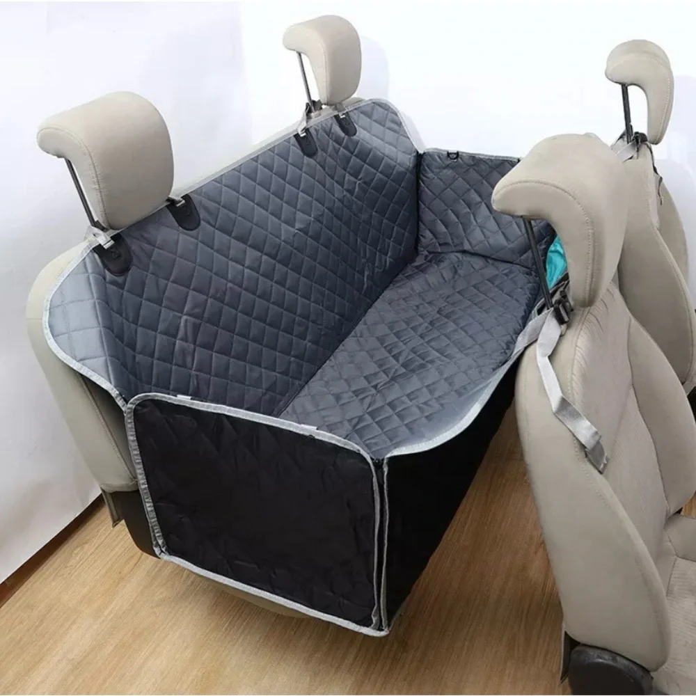 Gray Dog Car Seat Cover - Unknown Brand